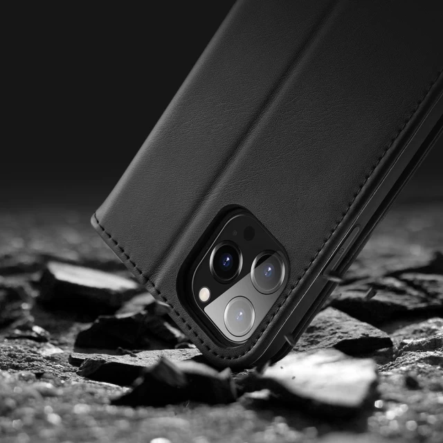 Чехол Dux Ducis Hivo Leather Flip Wallet для iPhone 13 Pro Max Black (6934913047378)