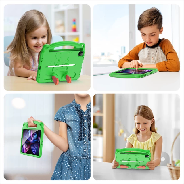 Чохол Dux Ducis Panda Safe for Children для iPad Pro 11 2021 | 2020 | 2018 | iPad Air 2022 | 2020 Space Green (6934913049884)