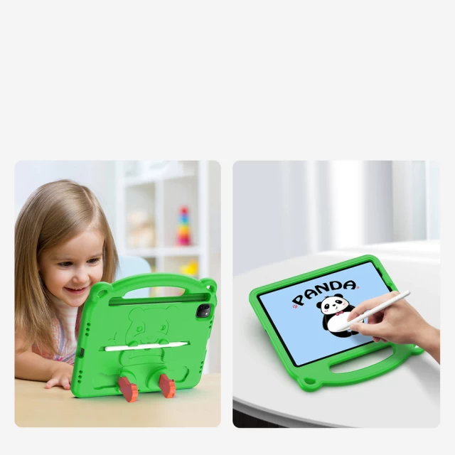 Чехол Dux Ducis Panda Safe for Children для iPad Pro 11 2021 | 2020 | 2018 | iPad Air 2022 | 2020 Space Green (6934913049884)