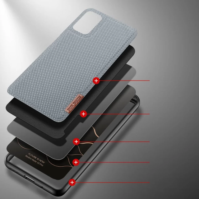 Чехол Dux Ducis Fino Case для Xiaomi Redmi Note 10 Pro Gray (6934913050101)