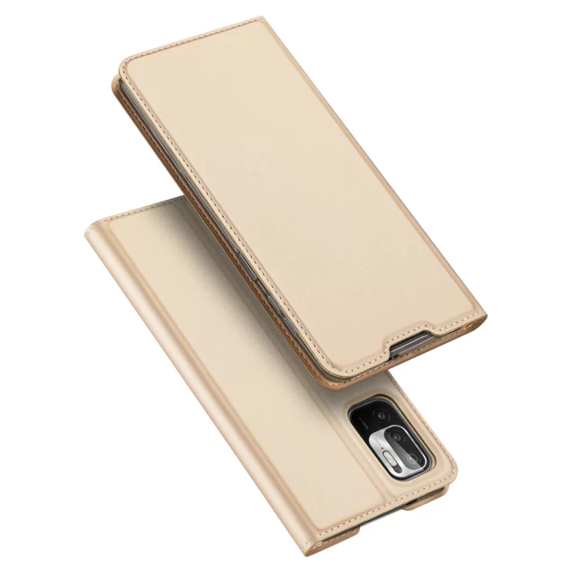 Чохол-книжка Dux Ducis Skin Pro для Xiaomi Redmi Note 10 5G | Poco M3 Pro Gold (6934913051733)