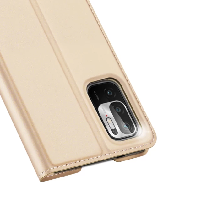 Чехол-книжка Dux Ducis Skin Pro для Xiaomi Redmi Note 10 5G | Poco M3 Pro Gold (6934913051733)