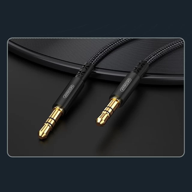Кабель Joyroom AUX Cable Mini Jack 3.5mm 1.5m Black (SY-15A1-BK)