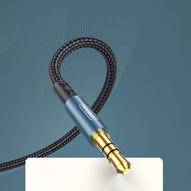 Кабель Joyroom AUX Cable Mini Jack 3.5mm 1.5m Dark Blue (SY-15A1-BL)