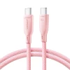 Кабель Joyroom Multi-Color Series SA34-CC3 USB-C to USB-C 60W 1m Pink (6941237110176)