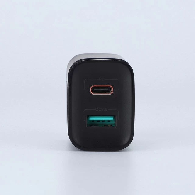 Сетевое зарядное устройство Joyroom QC 18W USB-C | USB-A Black (L-QP182)