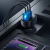 Автомобільний зарядний пристрій Joyroom JR-CCD04 30W 2x USB-C | USB-A Car Charger with Display Black (JR-CCD04)