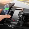 Автотримач з функцією бездротової зарядки Joyroom Qi Automatic Car Charger Electric Phone Holder Dashboard 15W Black (JR-ZS214-DB)