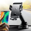 Автотримач з функцією бездротової зарядки Joyroom Qi Automatic Car Charger Electric Phone Holder Dashboard 15W Black (JR-ZS214-DB)