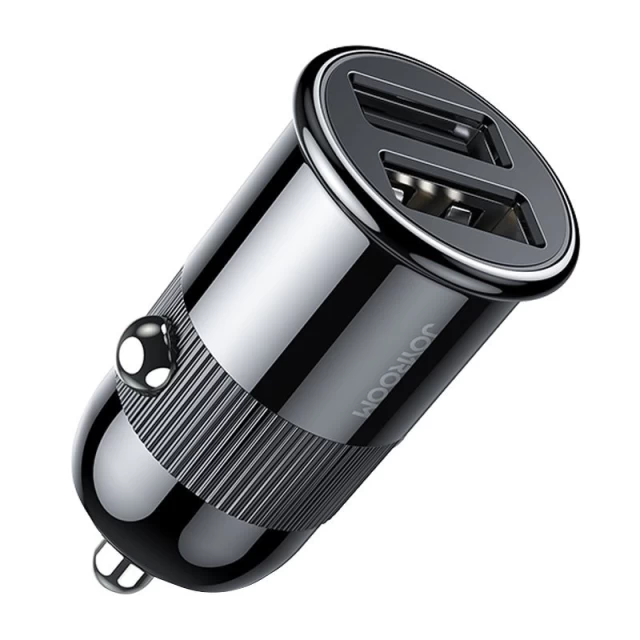 Автомобільний зарядний пристрій Joyroom 2x USB-A 3.1A Black (C-A06-BK)