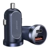 Автомобільний зарядний пристрій Joyroom Quick Charge USB-A/USB-C 30W 5A Blue (C-A08)