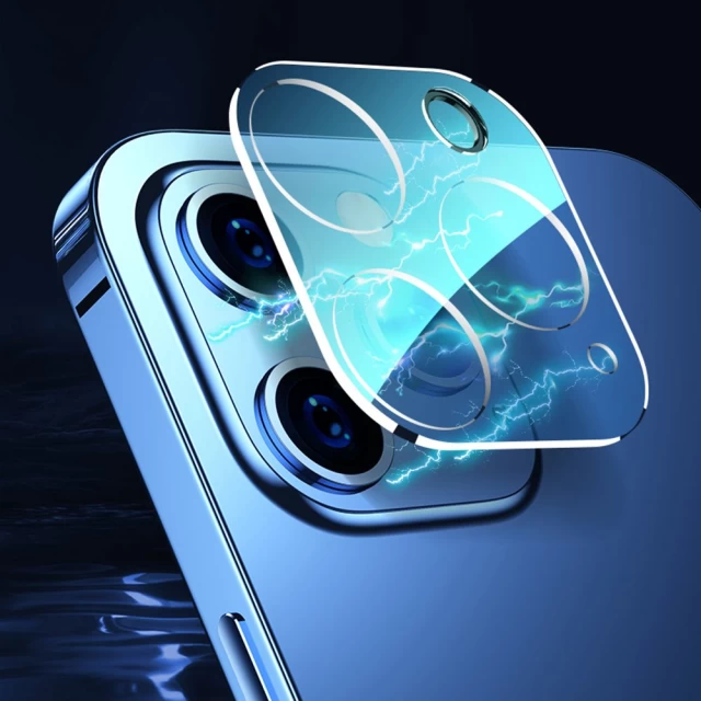Защитное стекло для камеры Joyroom Mirror Series для iPhone 12 Pro Max Transparent (JR-PF731)