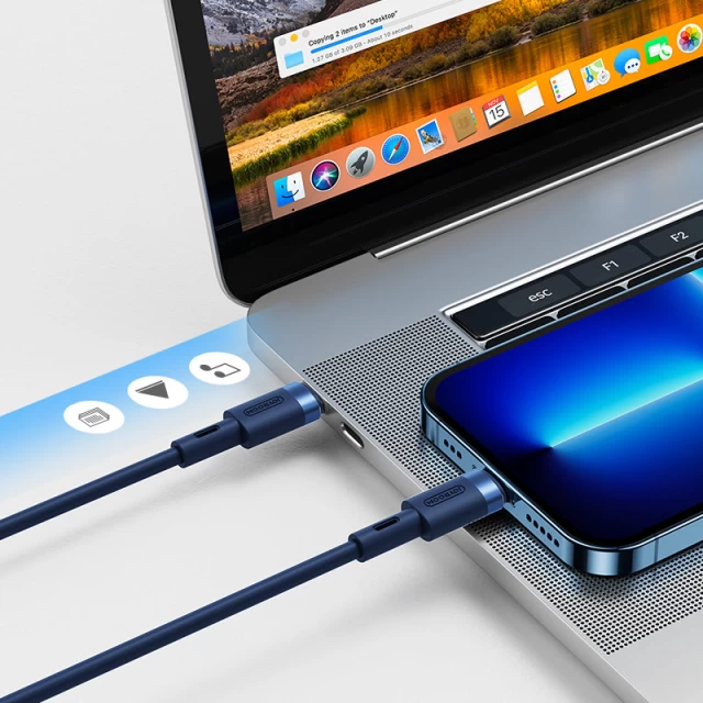 Кабель Joyroom USB-C to Lightning 20W 1.2m Blue (S-1224N9-BL)