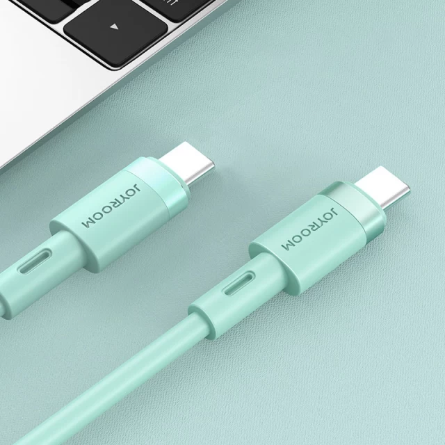 Кабель Joyroom USB-C to USB-C 60W 1.2m Green (S-1230N9-GR)
