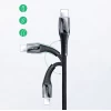 Кабель Joyroom USB-C to Lightning 20W 2.4A 1.2m Black (S-1224K2-BLACK)