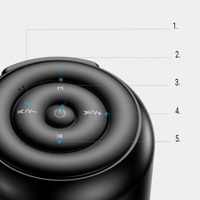 Акустична система Joyroom Wireless Bluetooth Speaker 5W Black (JR-ML01-BK)