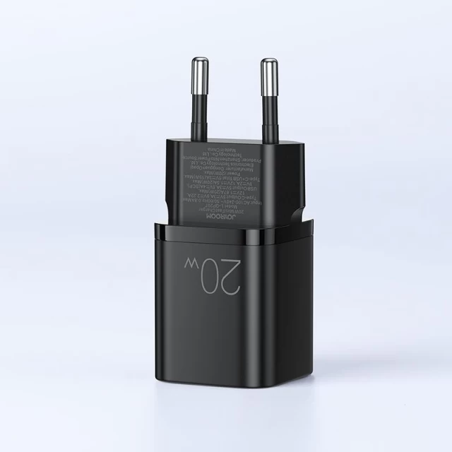 Сетевое зарядное устройство Joyroom L-QP207 QC 20W USB-C | USB-A Black (144478)