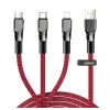 Кабель Joyroom 3-in-1 USB-A to Lightning/USB-C/micro USB 3.5A 1.3m Red (S-1335K4-RD-1.3)