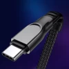 Кабель Joyroom 3-in-1 USB-A to 2x Lightning/USB-C 3.5A 1.3m Black (S-1335K4-BK)