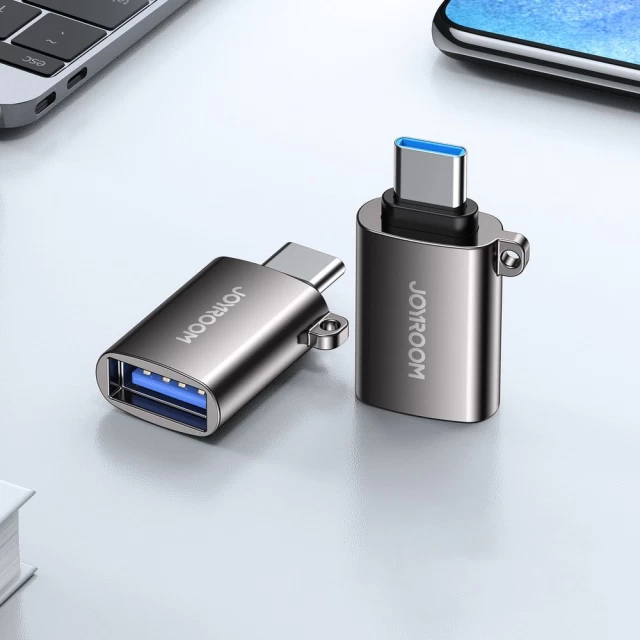 Адаптер Joyroom USB-A to USB-C Black (S-H151-BLACK)