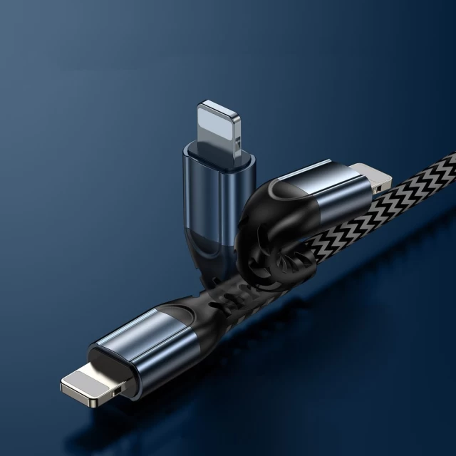 Набір кабелів Joyroom N10 King Kong 3x Cable USB-A to Lightning 2.4A 0.25m/1.2m/2m Gray (6941237149596)