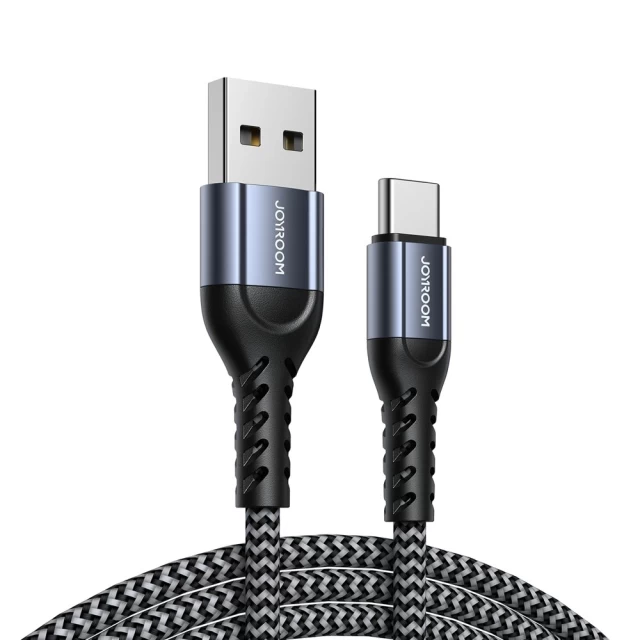 Набор кабелей Joyroom N10 King Kong 3x Cable USB-A to USB-C 3A 0.25m/1.2m/2m Gray (6941237149619)