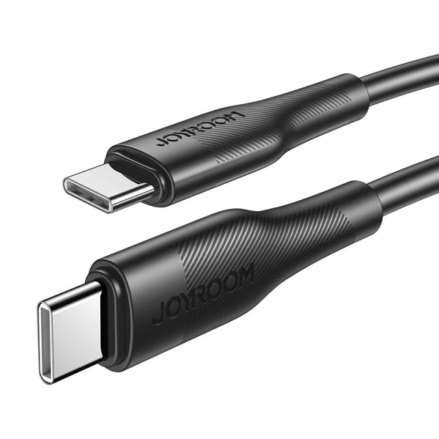 Кабель Joyroom USB-C to USB-C 60W 3A 0.25m Black (S-02530M3-BLACK)