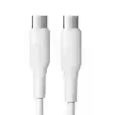 Кабель Joyroom USB-C to USB-C 60W 3A 0.25m White (S-02530M3-WHITE)