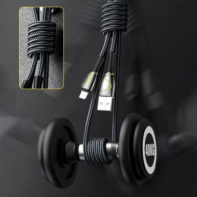 Кабель Joyroom Mermaid Series USB-A to Lightning 2.4A 2m Black (S-2030K6-BK-LG)