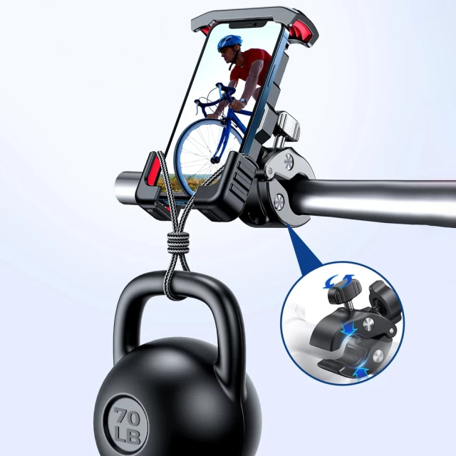 Держатель для велосипеда Joyroom Universal Bike Bicycle Phone Holder Motorcycle Handlebar Black (JR-ZS264-BK-BK)