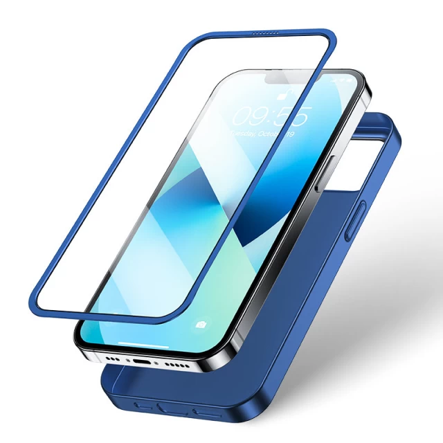 Чохол із захисним склом Joyroom 360 для iPhone 13 Blue (JR-BP927-BLUE)