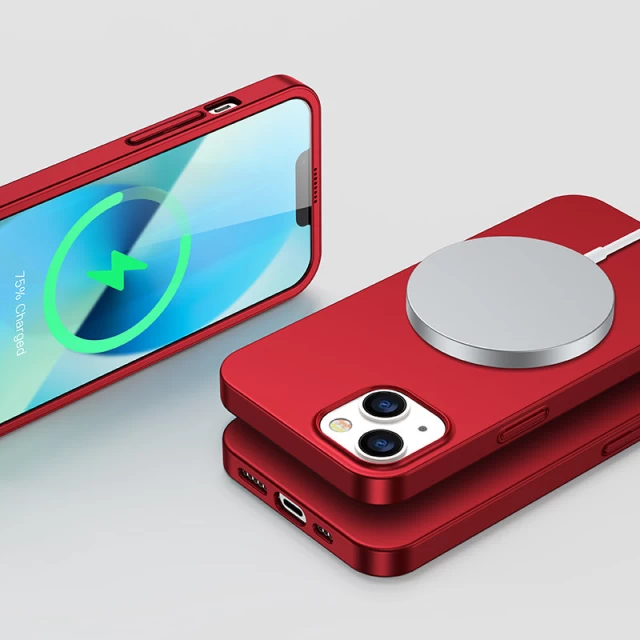 Чехол c защитным стеклом Joyroom 360 для iPhone 13 Red (JR-BP927-RED)
