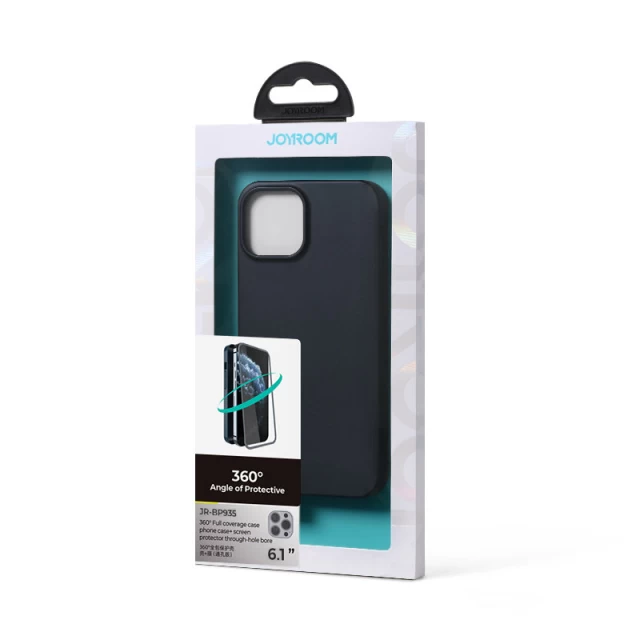 Чехол c защитным стеклом Joyroom 360 для iPhone 13 Pro Black (JR-BP935-BLACK)
