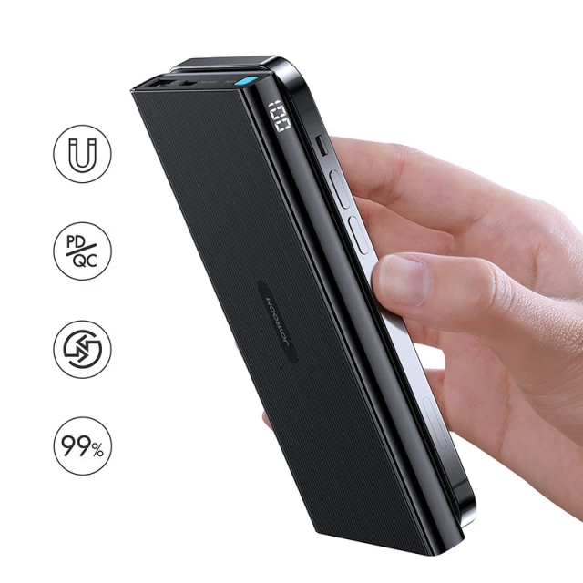 Портативное зарядное устройство Joyroom Quick Charge Magnetic Qi 10000mAh 22.5W Black with MagSafe (JR-W010)