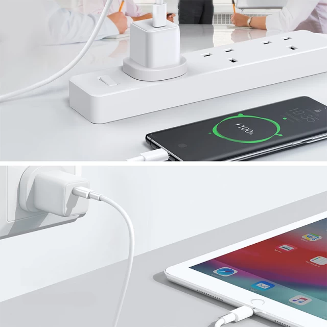 Сетевое зарядное устройство Joyroom UK 30W USB-C White (L-P301-WH-UK)