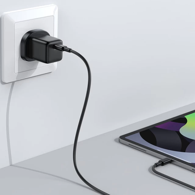 Сетевое зарядное устройство Joyroom FC UK 25W USB-C Black (L-P251-BK-UK)