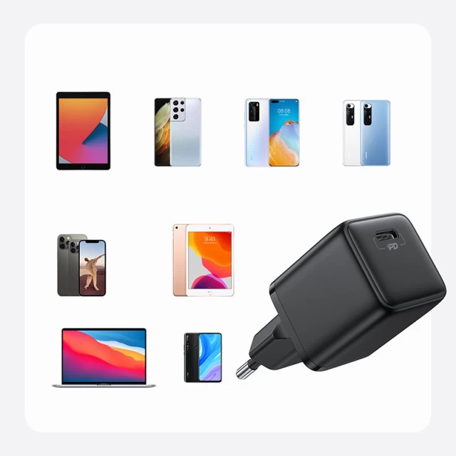 Мережевий зарядний пристрій Joyroom FC 25W USB-C Black (L-P251-BK-EU)