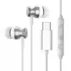 Наушники Joyroom Ear Headphones USB-C with Remote/Microphone Silver (JR-EC04-SILVER)