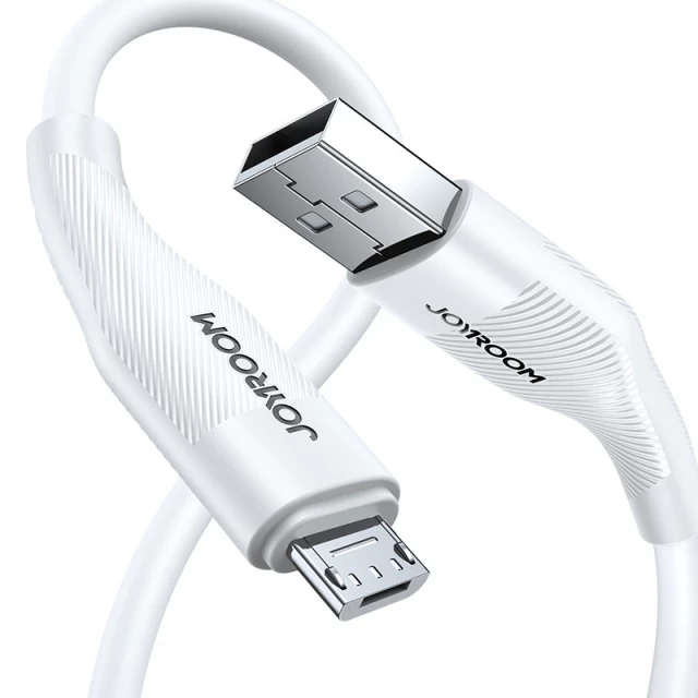 Кабель Joyroom USB-A to micro USB 3A 1m White (S-1030M12-WH-USB-A)