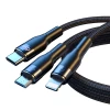 Кабель Joyroom 3-in-1 USB-A to USB-C/micro USB/Lightning 66W 6A 1.2m Black (S-1260G5)