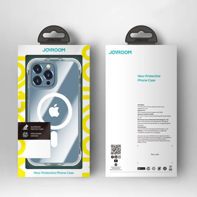 Чехол Joyroom Magnetic Defender для iPhone 13 Pro Transparent with MagSafe (6941237176097)