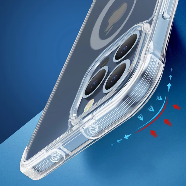 Чохол Joyroom Magnetic Defender для iPhone 13 Pro Max Transparent with MagSafe (6941237176103)