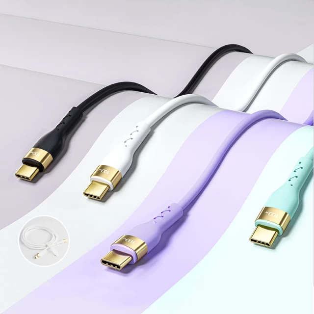 Кабель Joyroom Liquid Silicone USB-C to USB-C 100W 1.2m White (S-1250N18-10-WH)