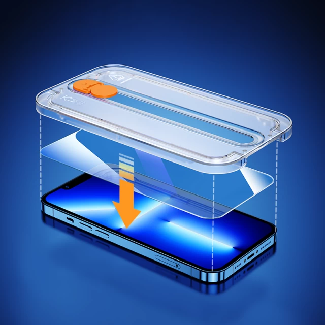 Защитное стекло Joyroom с монтажным комплектом для iPhone 13 | 13 Pro Transparent (JR-PF932)