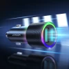 Автомобильное зарядное устройство Joyroom 2x USB-A 24W with Illumination with 3-in-1 USB-A to USB-C/Lightning/micro USB Cable 1.2m Black (JR-CL10-BK-1