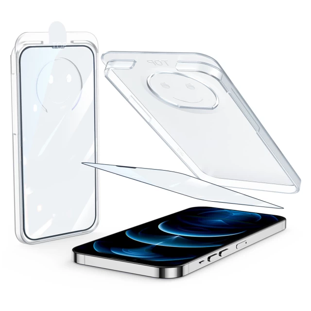 Защитное стекло Joyroom с монтажным комплектом для iPhone 13 Pro Max Clear (JR-PF973)