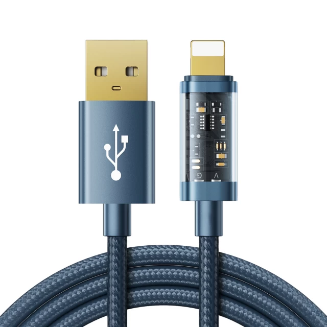 Кабель Joyroom USB-A to Lightning 20W 2.4A 1.2m Blue (S-UL012A12-BL)