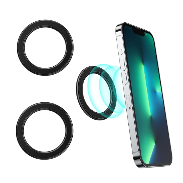 Магнитное кольцо Joyroom for Smartphone/Tablet Holder (2 PСS) Black (JR-MAG-M1-BK-2)