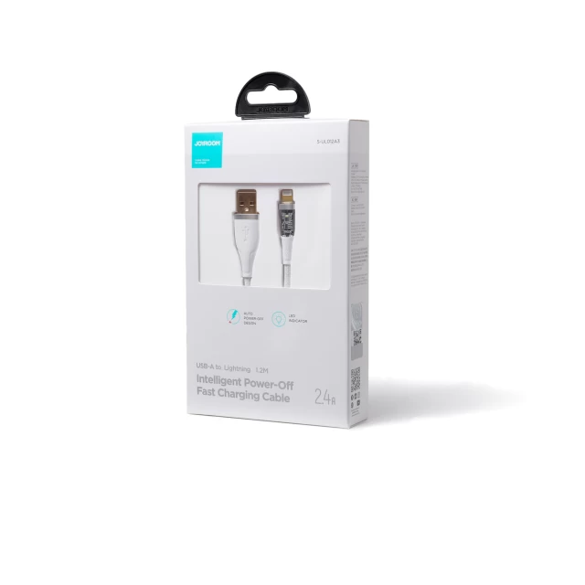 Кабель Joyroom Fast Charging with Smart Switch USB-А to Lightning 1.2m White (S-UL012A3-white)