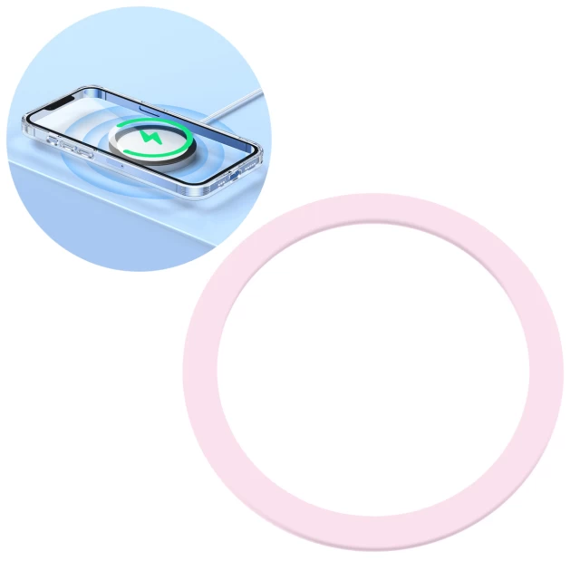 Магнитная пластина Joyroom for Smartphone Pink with MagSafe (JR-MAG-M3-PK)